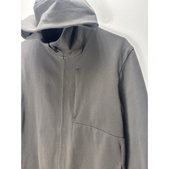 Lululemon Men Sojourn Jacket Hoodie Full Zip Sweater Run Yoga Charcoal Gray Sz M - Picture 6 of 16